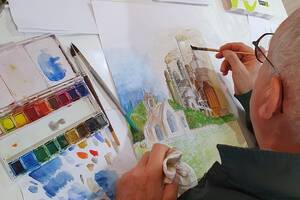photo Stages Dessin Peinture Illustration Aquarelle Vacances Hiver
