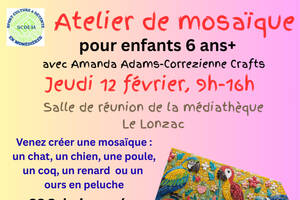 photo Atelier de mosaïque pour enfants 6ans+