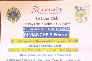 photo SUPER LOTO Lions Club Pays de la Ste Baume