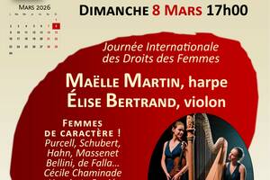 photo Duo Elise Bertrand (violon), Maëlle Martin (harpe)