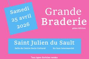 photo Grande braderie à Saint Julien du Sault