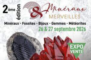 photo Salon Minéraux & Merveilles - 26 et 27 septembre 2026 - l'Axone Montbéliard