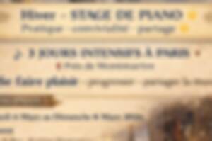 Hiver à Paris, stage de piano, 3 jours intensifs