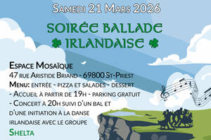 photo Soirée Ballade irlandaise