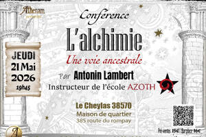 photo Conférence : L’Achimie, une voie ancestrale avec Antonin Lambert
