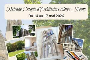 photo Stage dessin - Croquis d'Architecture colorés