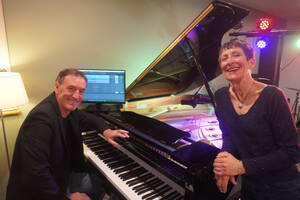photo Duo Blue Magenta en concert pour le Folk Club de Cahors avec du Jazz et Pop