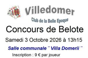 photo Concours de belote du club de la Belle Époque