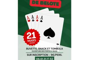 photo Concours belote 21 mars 20h salle des fêtes loix