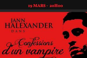 photo Jann Halexander 'Confessions d'un Vampire Sud-Africain' à Bordeaux