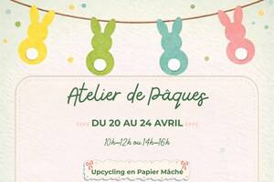 photo Pâques en upcycling et papier mâché
