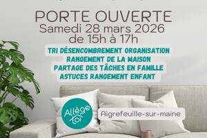 photo PORTE OUVERTE ALLEGE-TOI Organisation et rangement de la maison