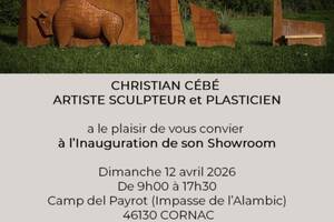 photo Exposition au showroom de Christian CEBE artiste sculpteur