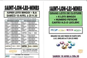 photo SUPER LOTO BINGOS AVEC FETICHE DE CLOTURE