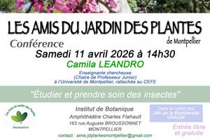 photo Conférence « Étudier et prendre soin des insectes »