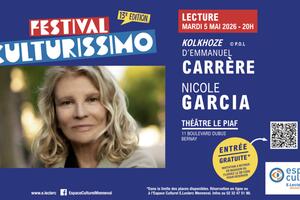 photo Festival Culturissimo - Lecture de Nicole Garcia 