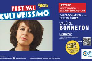 photo Festival Culturissimo - Lecture de Valérie Bonneton 