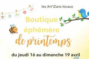 photo Boutique éphémère de printemps organisée par le collectif Les ArtiZans Locaux