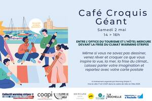 photo Un Café Croquis XXL à La Rochelle : quand l’art rencontre le vélo et l’engagement