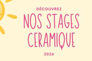 stage enfant modelage et décor d'argile