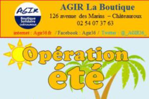 opération été (Boutique Solidaire AGIR)