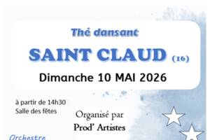 Thé dansant à SAINT CLAUD 16