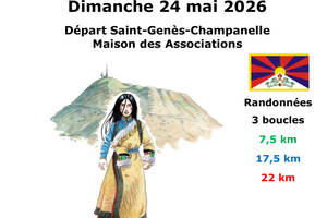 La Tibétaine des Volcans : marche humanitaire