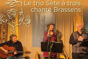 Guitare et bric à brac, le trio Sète à Trois chante Brassens