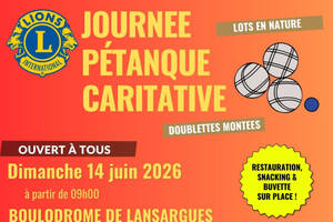 JOURNEE PETANQUE CARITATIVE Ouverte à tous