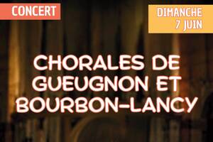 Concert des chorales LES VOIX DU BEFFROI et de la CHORALE de Gueugnon