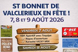 La grande fête de Saint-Bonnet-de-Valclérieux revient les 7, 8 & 9 août 2026 !