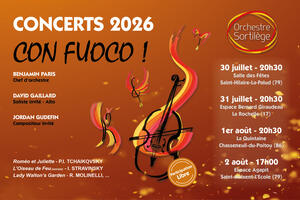 Con Fuoco ! Concerts de l’Orchestre Sortilège 2026