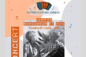 Récital bandonéon et voix : Duo Loïse et Daniel BREL