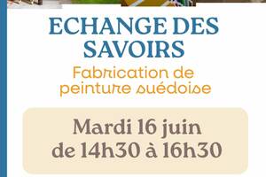 photo Echange des savoirs : fabrication de peinture suédoise