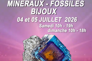 photo Salon minéraux, fossiles, bijoux de créateur.