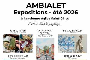 photo Expositions d'Art à l'Église Saint-Gilles d'Ambialet - Eté 2026