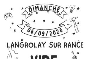 photo Vide-Greniers au Centre Bourg de Langrolay avec Restauration et Buvette