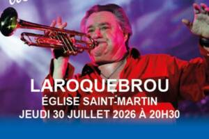 photo Jean-Claude Borelly et sa trompette d'Or à Laroquebrou