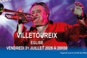 photo Jean-Claude Borelly et sa trompette d'Or à Villetoureix
