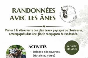 photo Balades contées, musicales et pastorales avec les ânes au cœur de la Chartreuse