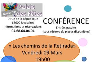 Conférence « Sur les chemins de la Retirada»  M. Serge Barba