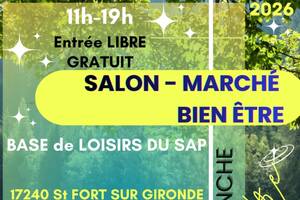 photo DIMANCHE 26 JUILLET : 17240 ST FORT SUR GIRONDE ENTRÉE LIBRE MARCHÉ /SALON Bien être - Zen,