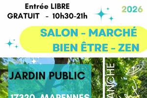 photo DIMANCHE 9 AOUT : dans le JARDIN PUBLIC de MARENNES près du port pour un moment de balade, Zénitude - 10h30-21h ENTRÉE LIBRE