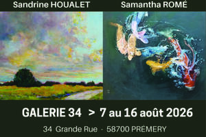 Exposition des peintures et pastels de Sandrine Houalet et Samantha Rosé