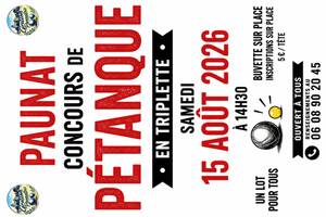 photo Concours de pétanque en triplette - PAUNAT (24)