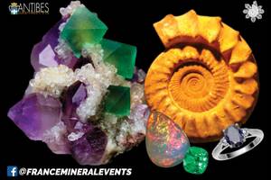 photo 14ᵉ Salon des Minéraux d'Antibes - Cristaux, Fossiles, Gemmes, Météorites, Bijoux & Bien-être