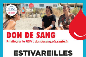 Collecte don de sang Estivareilles 19/08/2026
