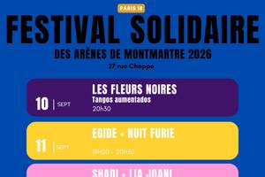 festival solidaire des arènes de Montmartre 2026