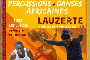Cours Hebdo Percussions et Danses Africaines