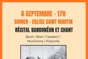 Récital bandonéon et chant : Duo Loïse et Daniel Brel